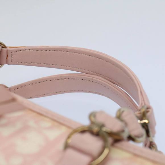 CHRISTIAN DIOR Trotter Canvas Hand Bag PVC Leather Pink 09-BO-0076 Auth yk8952 - Picture 8 of 16